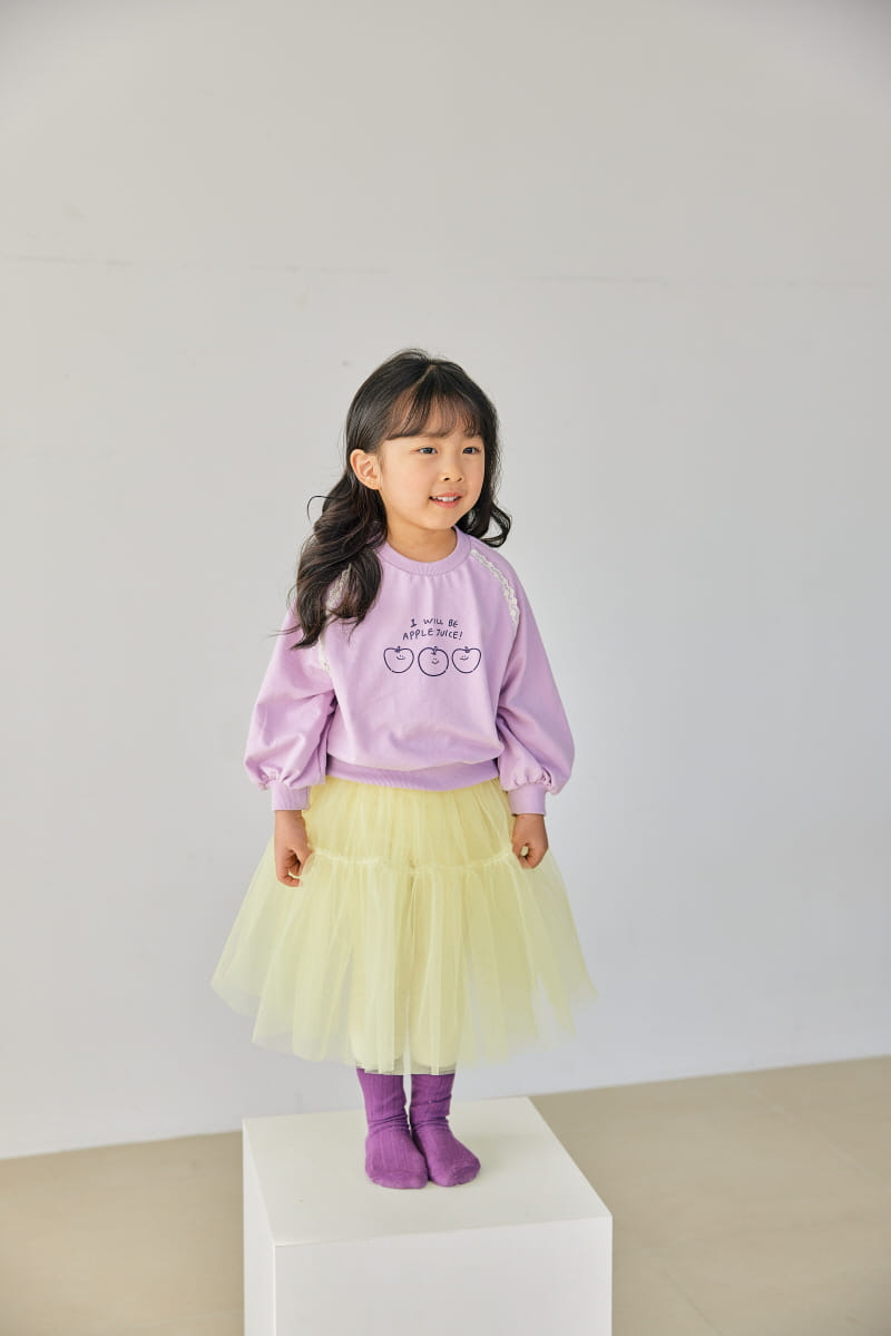 Orange Mom - Korean Children Fashion - #prettylittlegirls - Smile Apple Tee - 7