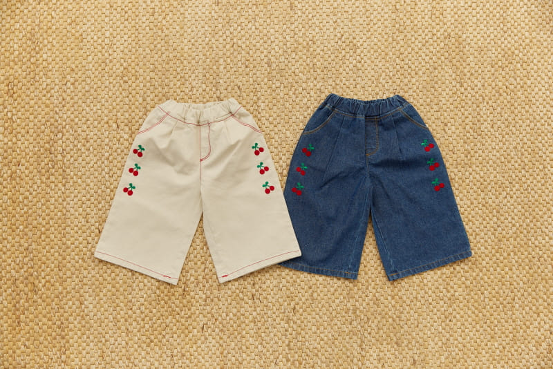 Orange Mom - Korean Children Fashion - #todddlerfashion - Cherry Pants - 12