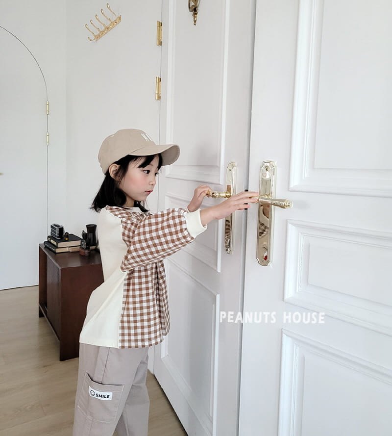 Peanuts - Korean Children Fashion - #prettylittlegirls - Check Tee - 4