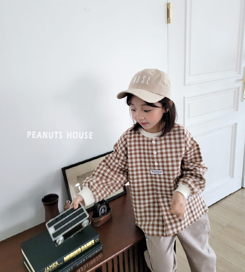 Peanuts - Korean Children Fashion - #childofig - Check Tee - 5