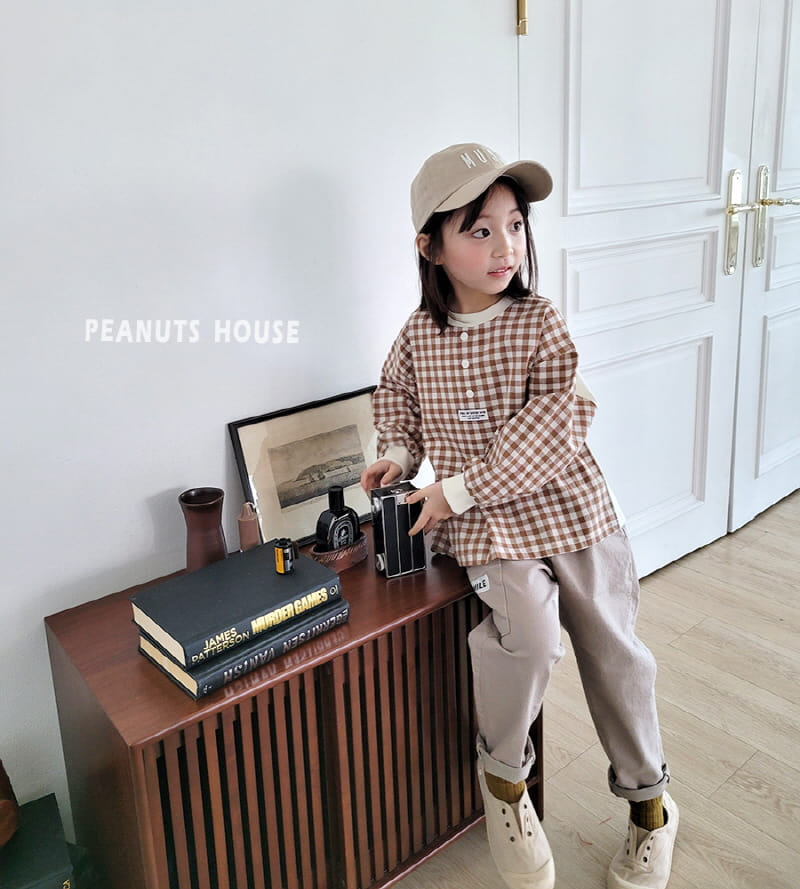 Peanuts - Korean Children Fashion - #childrensboutique - Check Tee - 6