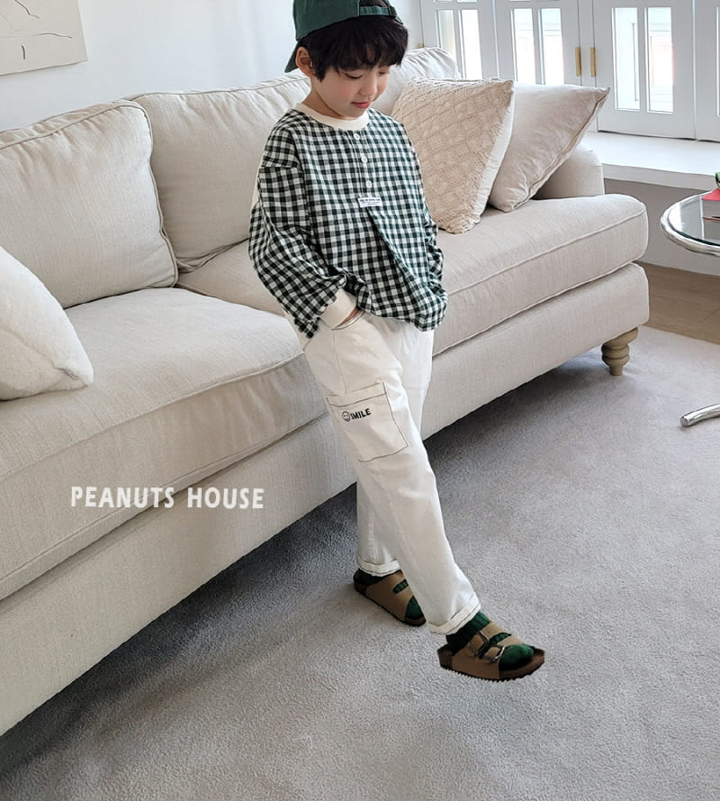 Peanuts - Korean Children Fashion - #designkidswear - Check Tee - 7