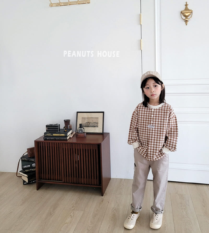Peanuts - Korean Children Fashion - #kidzfashiontrend - Check Tee - 12