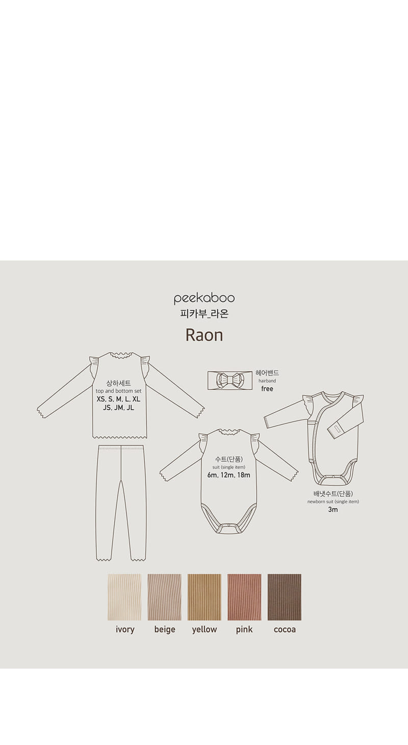 Peekaboo - Korean Baby Fashion - #babyboutiqueclothing - Raon Benet Bodysuit - 6