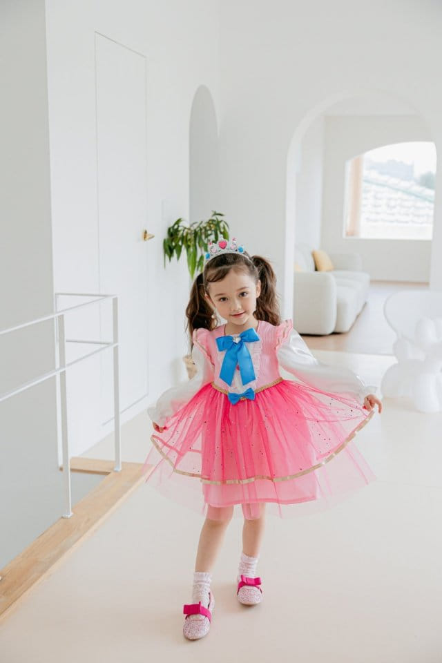 Pink Berry - Korean Children Fashion - #littlefashionista - Pink Pink One-piece - 3