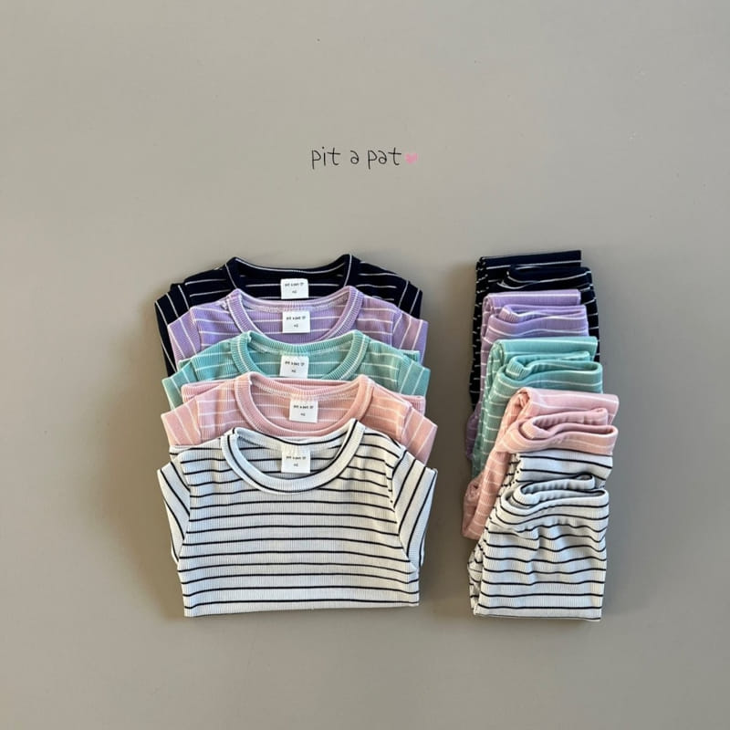 Pitapat - Korean Children Fashion - #kidsshorts - Sticky Stripes Easywear - 5