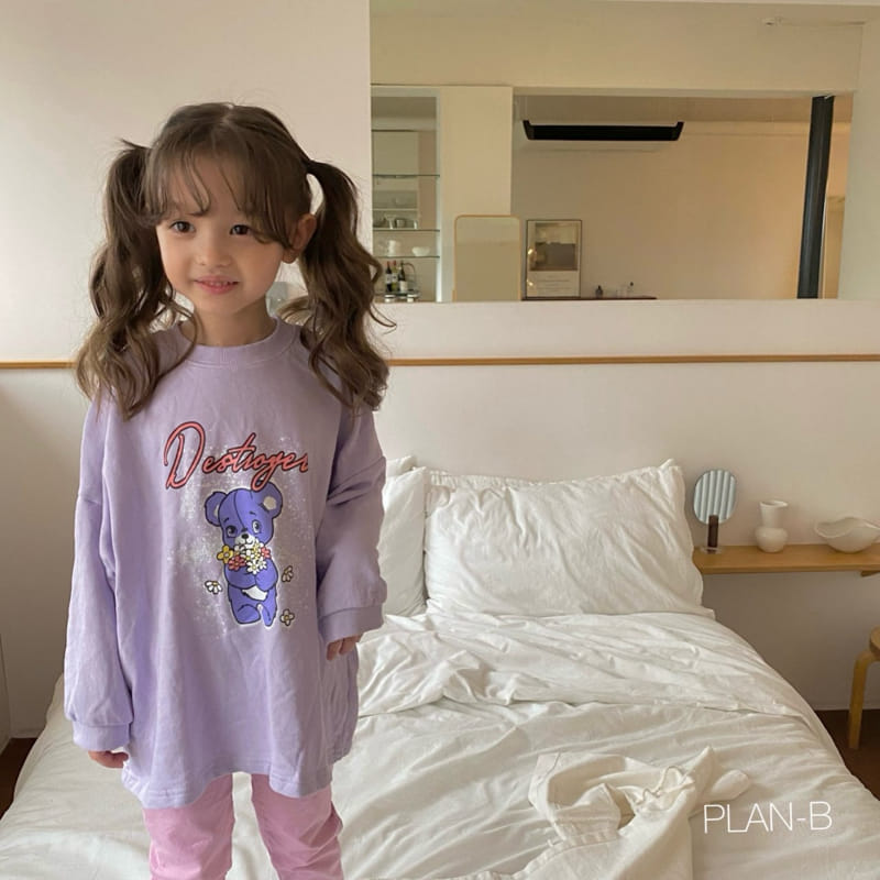 Plan B - Korean Children Fashion - #childrensboutique - Purple Bear Tee - 3