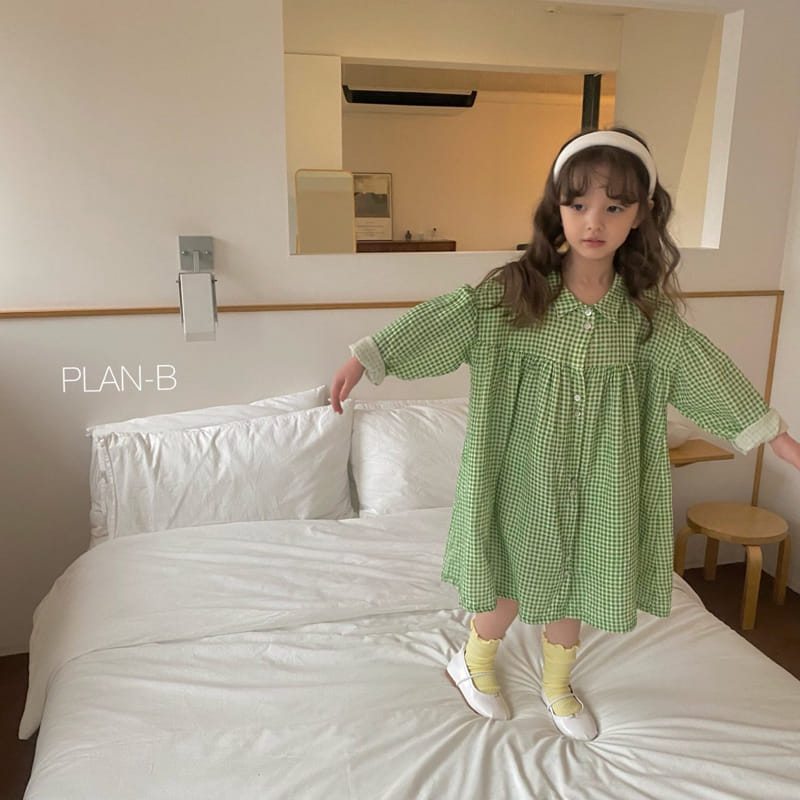 Plan B - Korean Children Fashion - #designkidswear - Check Two One-piece - 5