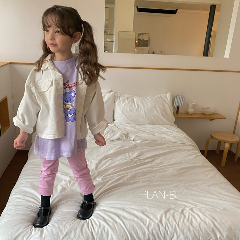 Plan B - Korean Children Fashion - #discoveringself - Purple Bear Tee - 5