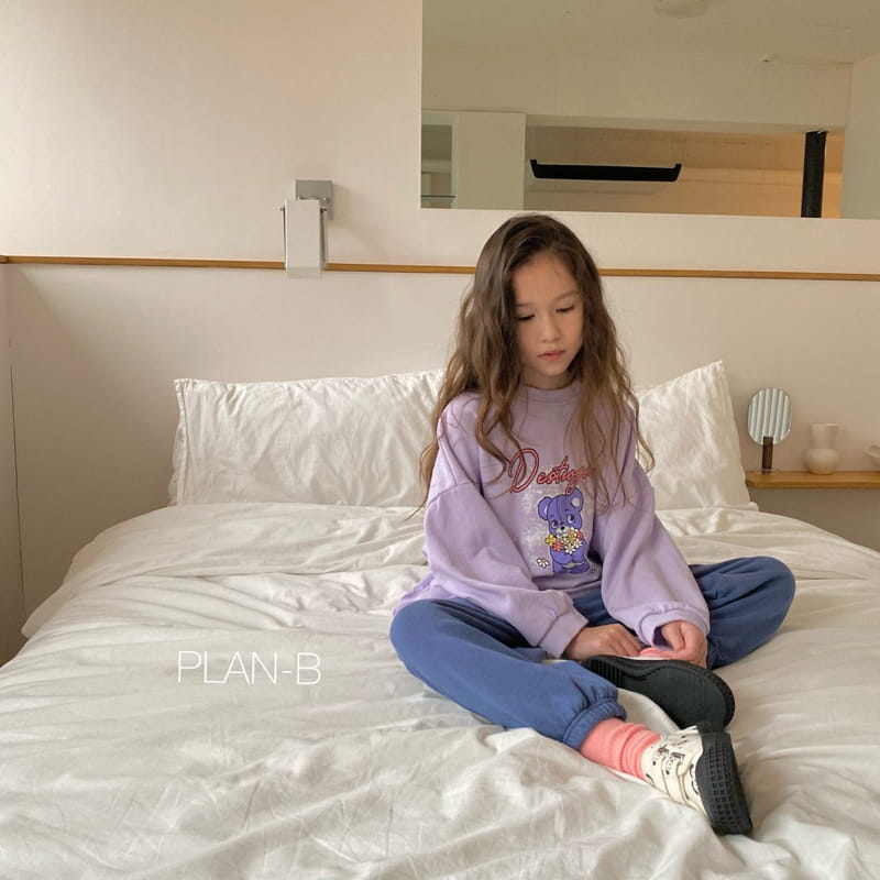 Plan B - Korean Children Fashion - #littlefashionista - Purple Bear Tee - 11
