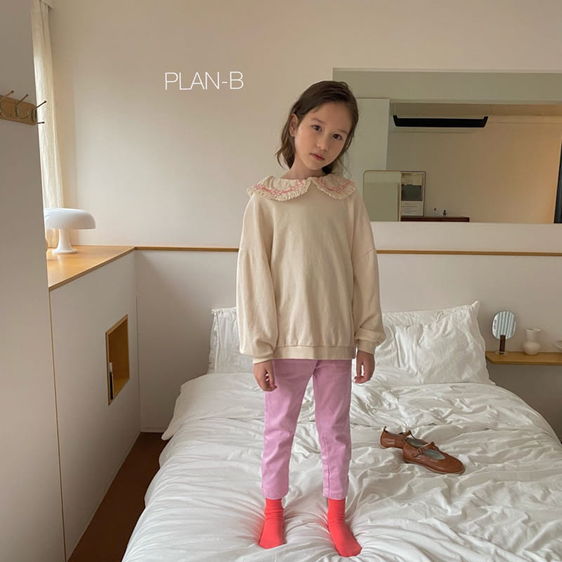 Plan B - Korean Children Fashion - #littlefashionista - Ribbon Embroidery SWEatshirt - 8