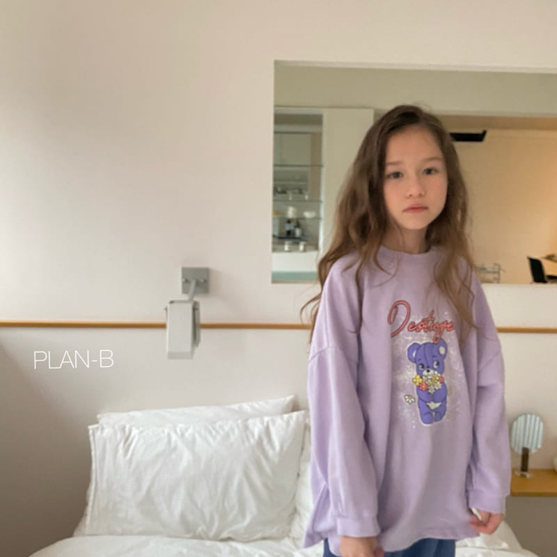 Plan B - Korean Children Fashion - #magicofchildhood - Purple Bear Tee - 12