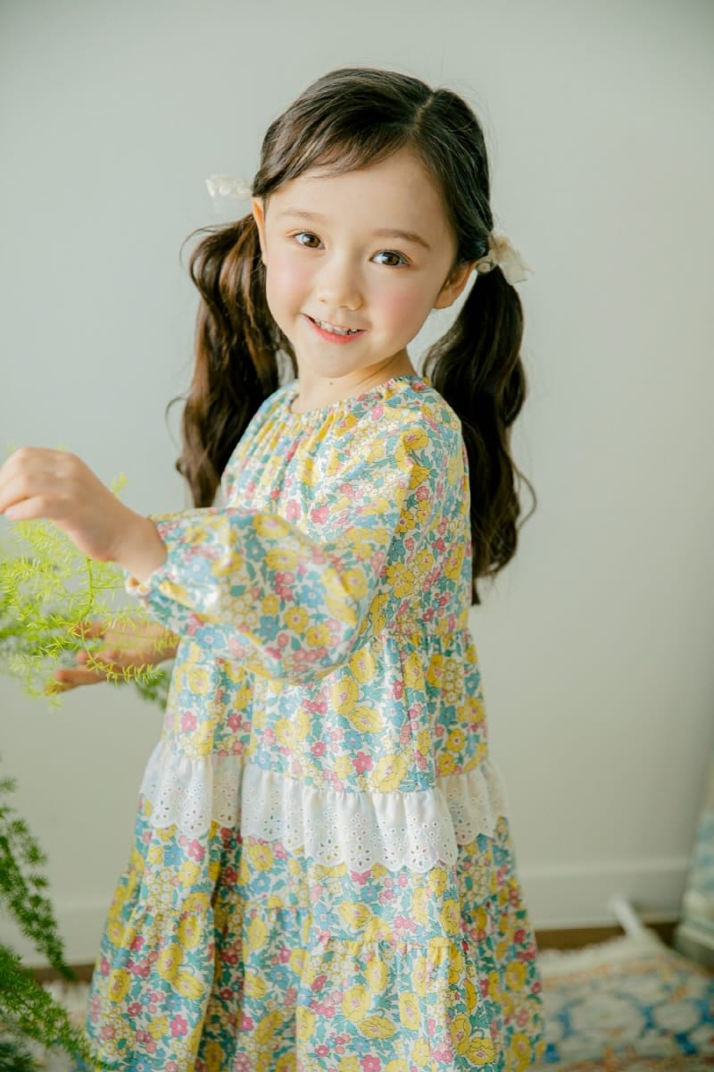 Pudding - Korean Children Fashion - #childrensboutique - Flower One-piece - 8