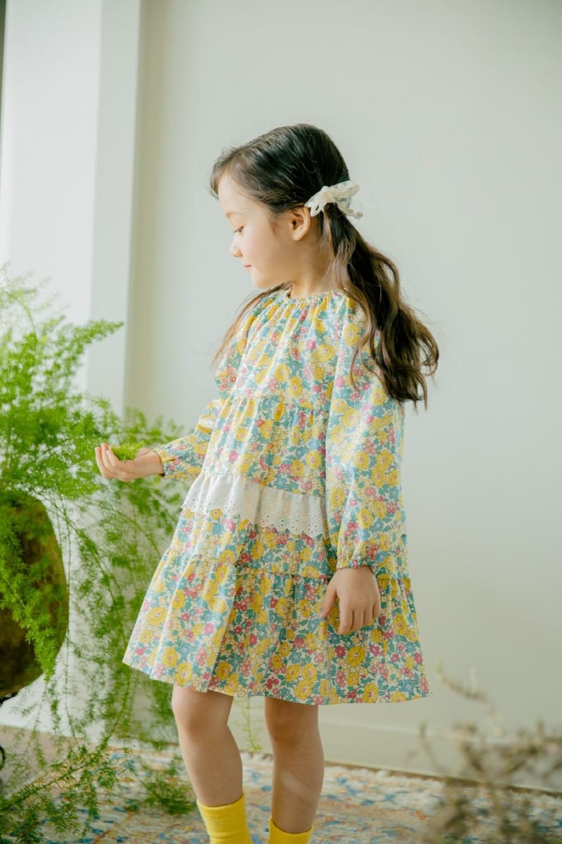 Pudding - Korean Children Fashion - #prettylittlegirls - Flower One-piece - 3