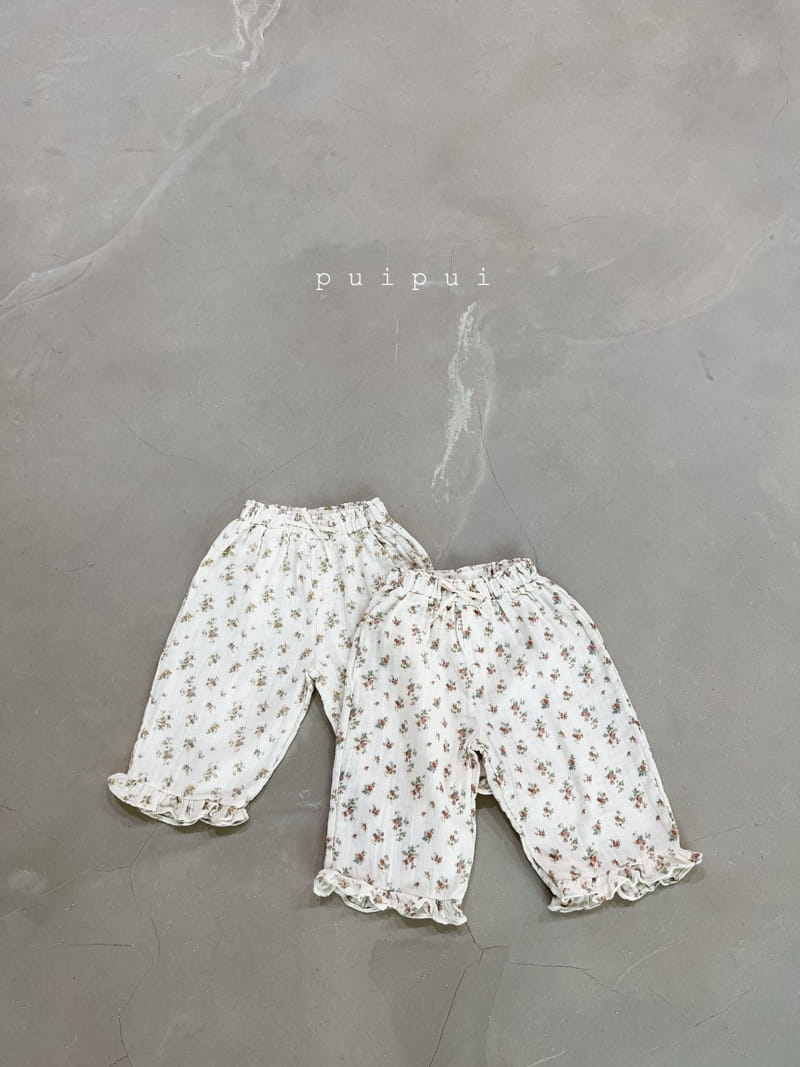 Puipui - Korean Baby Fashion - #babyfever - Lucy Flower Pants - 5