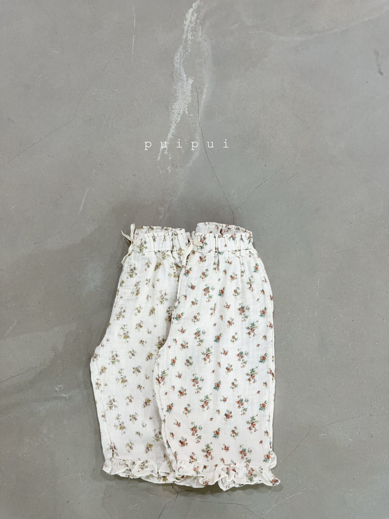 Puipui - Korean Baby Fashion - #babyoninstagram - Lucy Flower Pants - 8