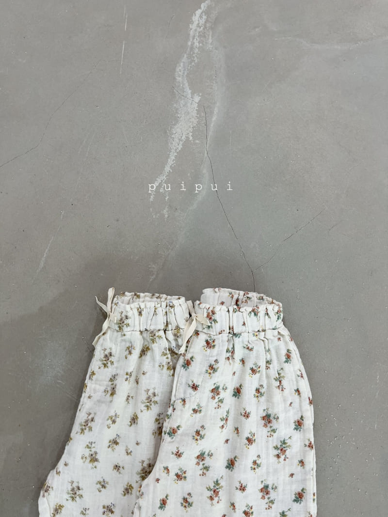 Puipui - Korean Baby Fashion - #babyootd - Lucy Flower Pants - 9