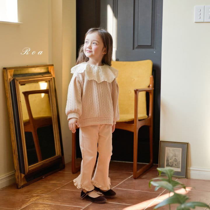 Roa - Korean Children Fashion - #designkidswear - Embroidery Sweatshirt - 6