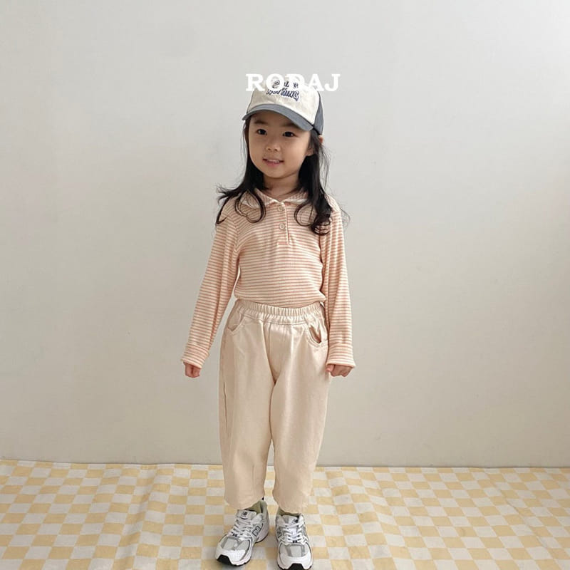 Roda J - Korean Children Fashion - #kidzfashiontrend - Peace Collar Tee - 10