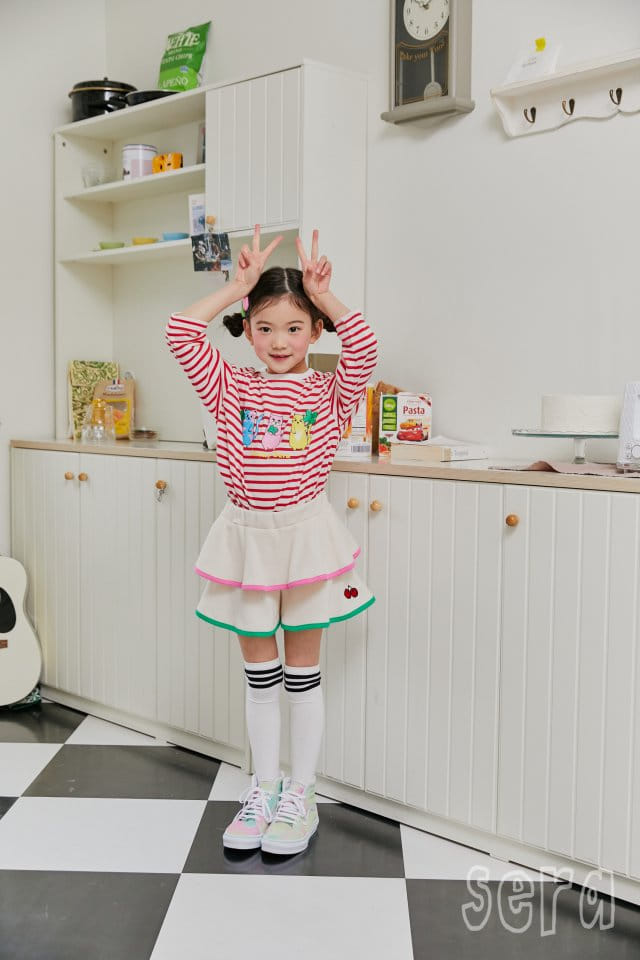 Sera - Korean Children Fashion - #Kfashion4kids - Kitty Stripes Tee - 7