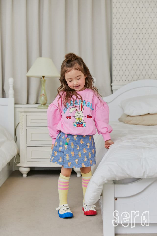 Sera - Korean Children Fashion - #Kfashion4kids - Rabbit Denim Skirt Pants - 9