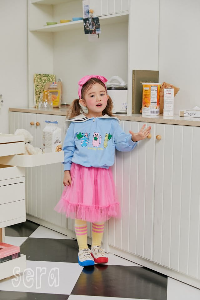 Sera - Korean Children Fashion - #Kfashion4kids - Sailor Pink Sha Skirt - 6