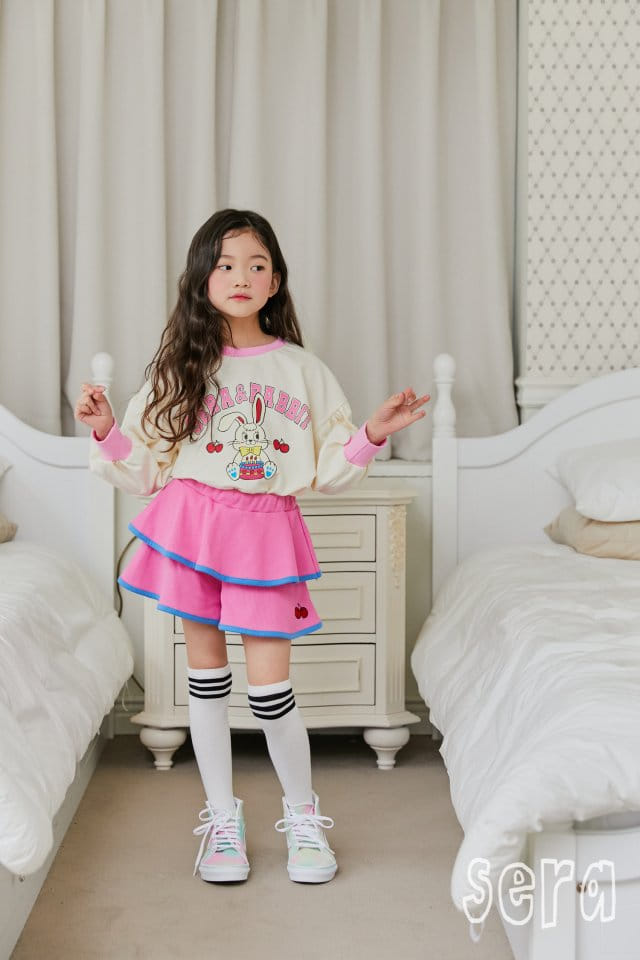 Sera - Korean Children Fashion - #childofig - Cancan Cherry Skirt Pants - 2