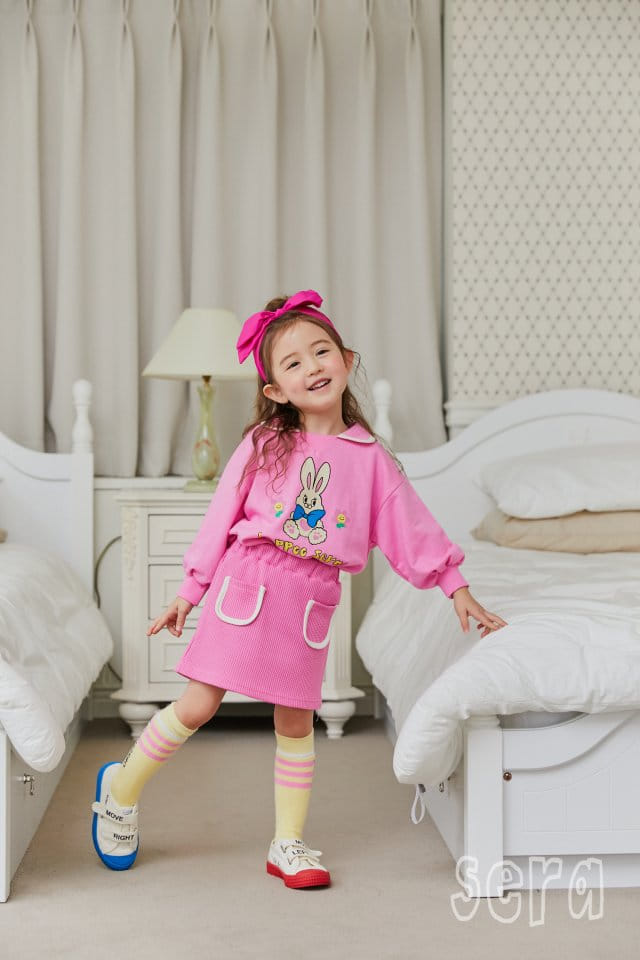 Sera - Korean Children Fashion - #designkidswear - Rabbit Skirt Set - 2