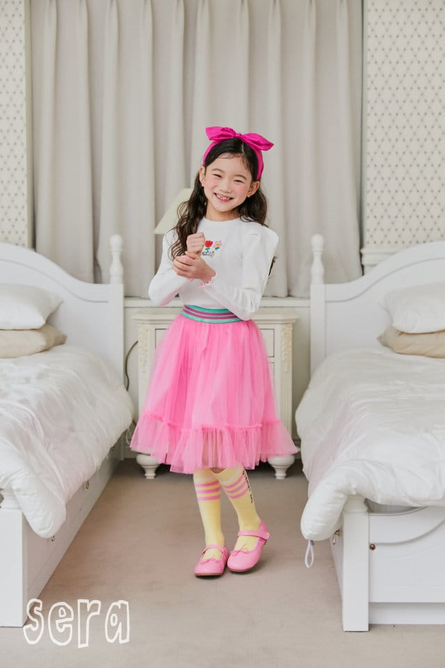 Sera - Korean Children Fashion - #fashionkids - Sailor Pink Sha Skirt - 2