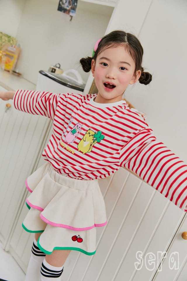 Sera - Korean Children Fashion - #kidsshorts - Cancan Cherry Skirt Pants - 7