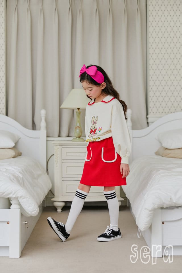 Sera - Korean Children Fashion - #kidsshorts - Rabbit Skirt Set - 5