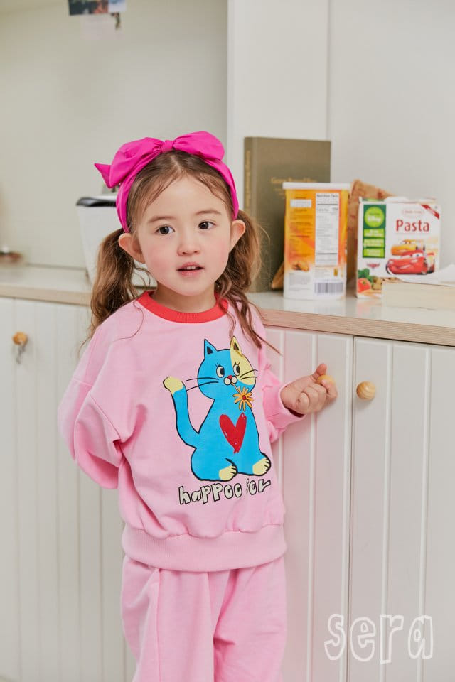 Sera - Korean Children Fashion - #kidsshorts - Kitty Sweatshirt