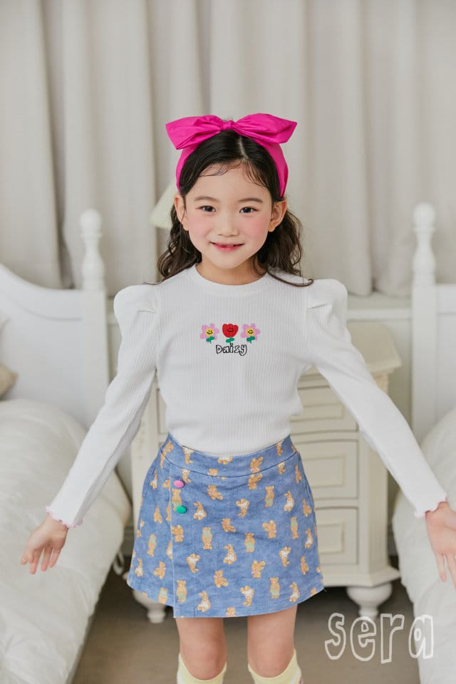 Sera - Korean Children Fashion - #kidzfashiontrend - Rabbit Denim Skirt Pants - 8