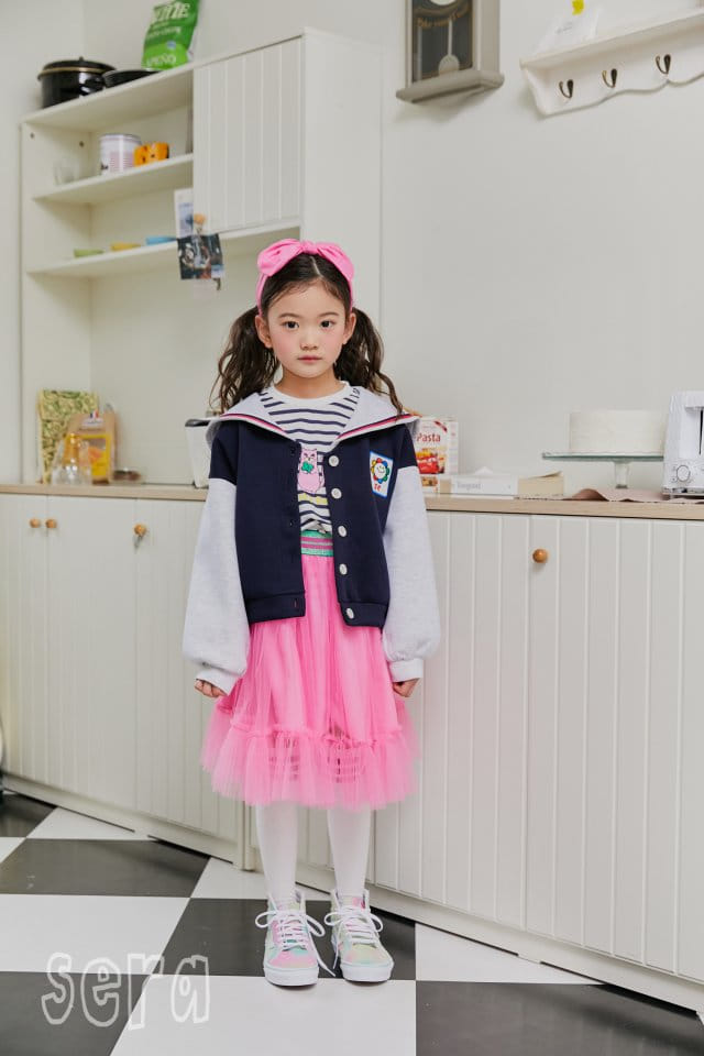 Sera - Korean Children Fashion - #littlefashionista - Sailor Pink Sha Skirt - 7