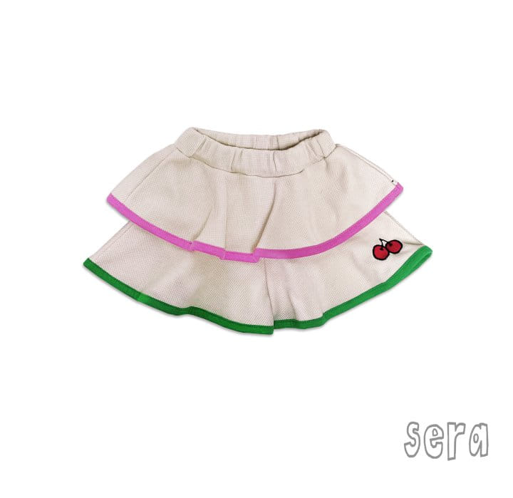 Sera - Korean Children Fashion - #magicofchildhood - Cancan Cherry Skirt Pants - 12