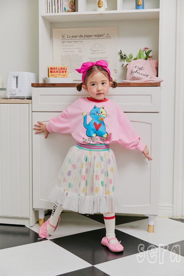 Sera - Korean Children Fashion - #prettylittlegirls - Kitty Sweatshirt - 8