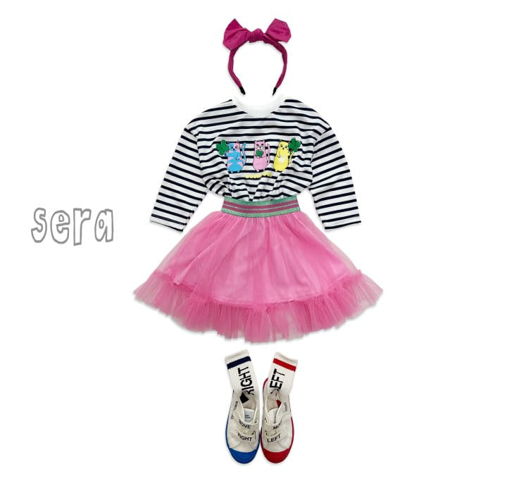 Sera - Korean Children Fashion - #toddlerclothing - Sailor Pink Sha Skirt - 12
