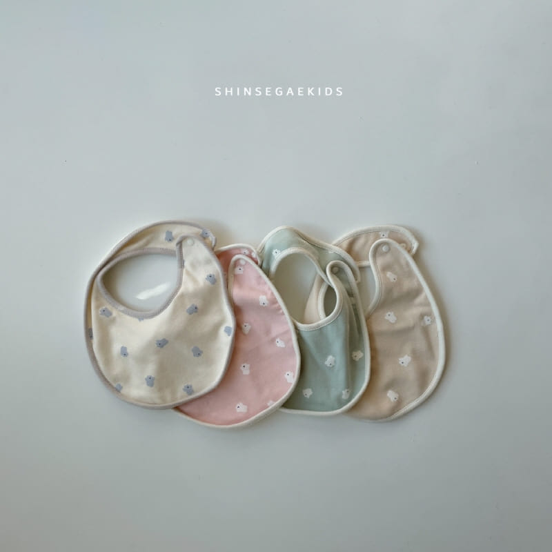 Shinseage Kids - Korean Baby Fashion - #babyoutfit - Mini Bear Bib