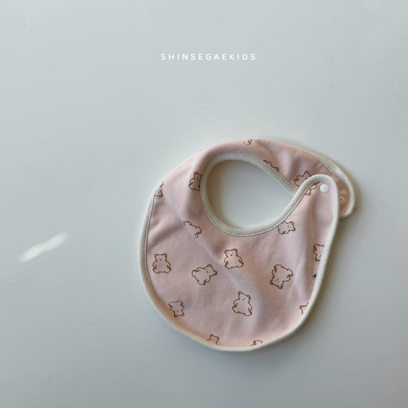 Shinseage Kids - Korean Baby Fashion - #onlinebabyboutique - Bear Bib - 4