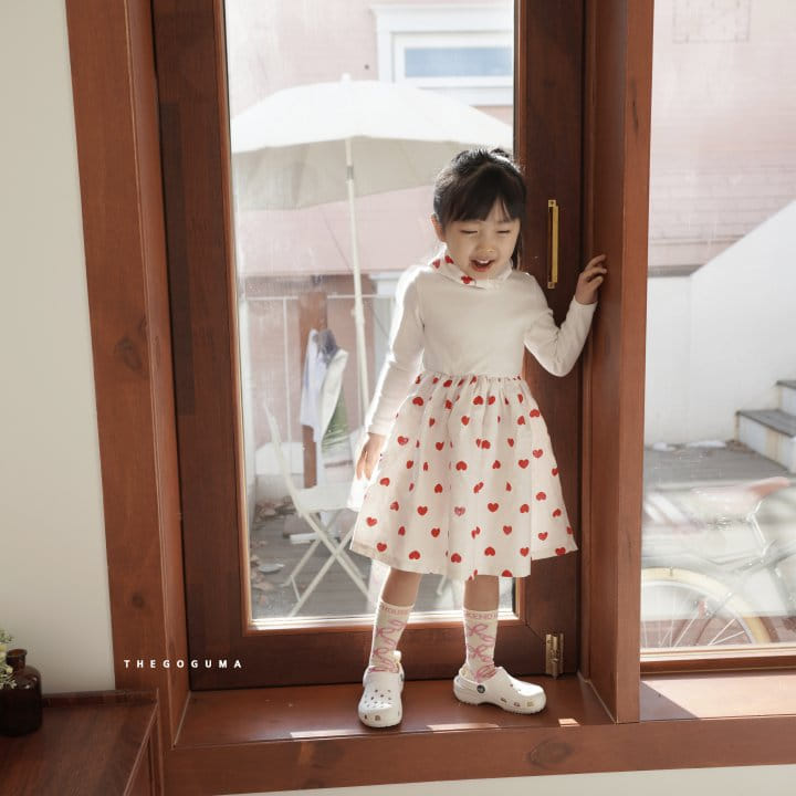 Shinseage Kids - Korean Children Fashion - #discoveringself - Heart One-piece Scarf Set - 4