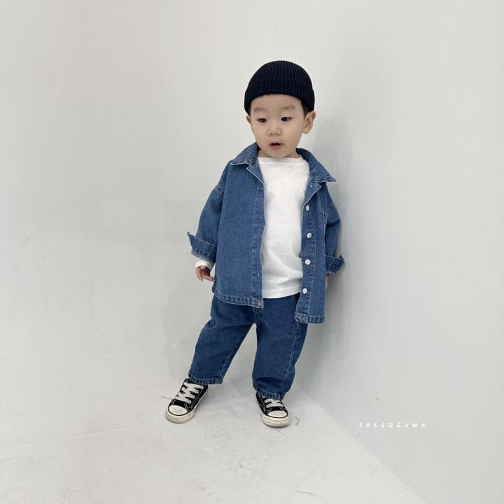 Shinseage Kids - Korean Children Fashion - #kidsshorts - Denim Shirt - 8