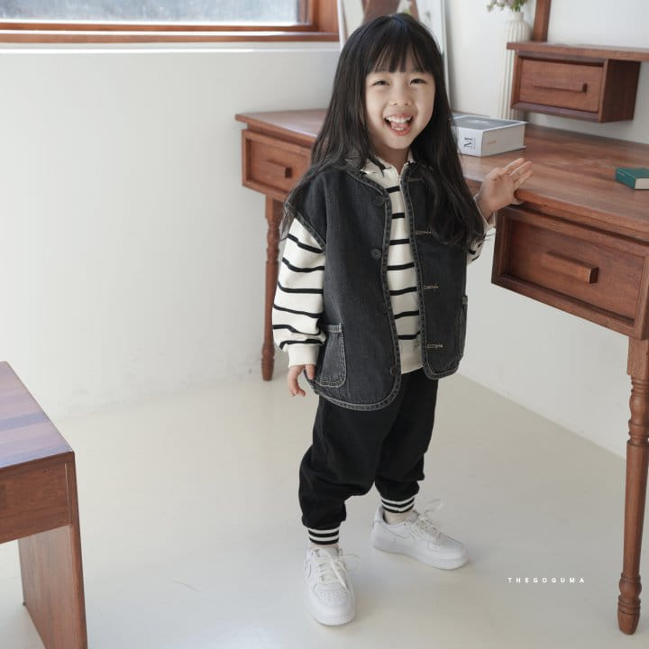 Shinseage Kids - Korean Children Fashion - #magicofchildhood - Denim Vest - 9