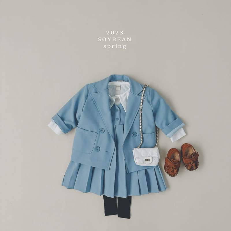 Soybean - Korean Children Fashion - #Kfashion4kids - School Wrinkle One-piece - 2
