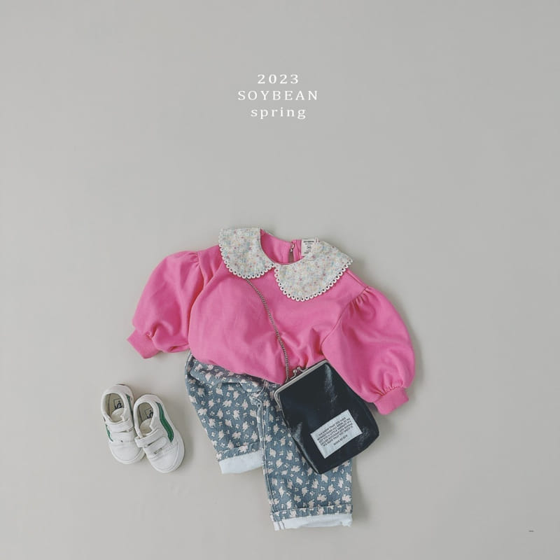 Soybean - Korean Children Fashion - #childofig - Flower Collar Sweatshirt - 3