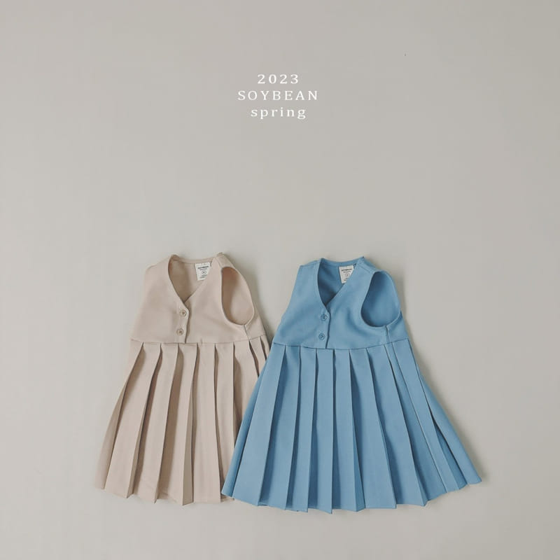 Soybean - Korean Children Fashion - #childofig - School Wrinkle One-piece - 7