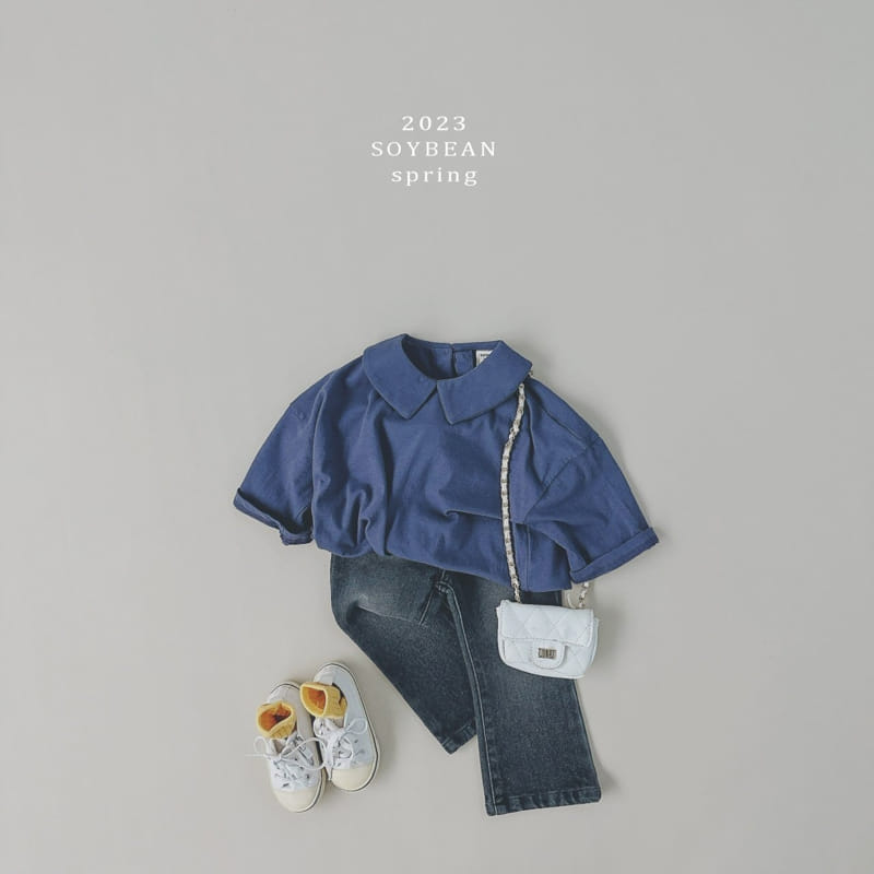 Soybean - Korean Children Fashion - #prettylittlegirls - Petit Collar Box Tee - 4