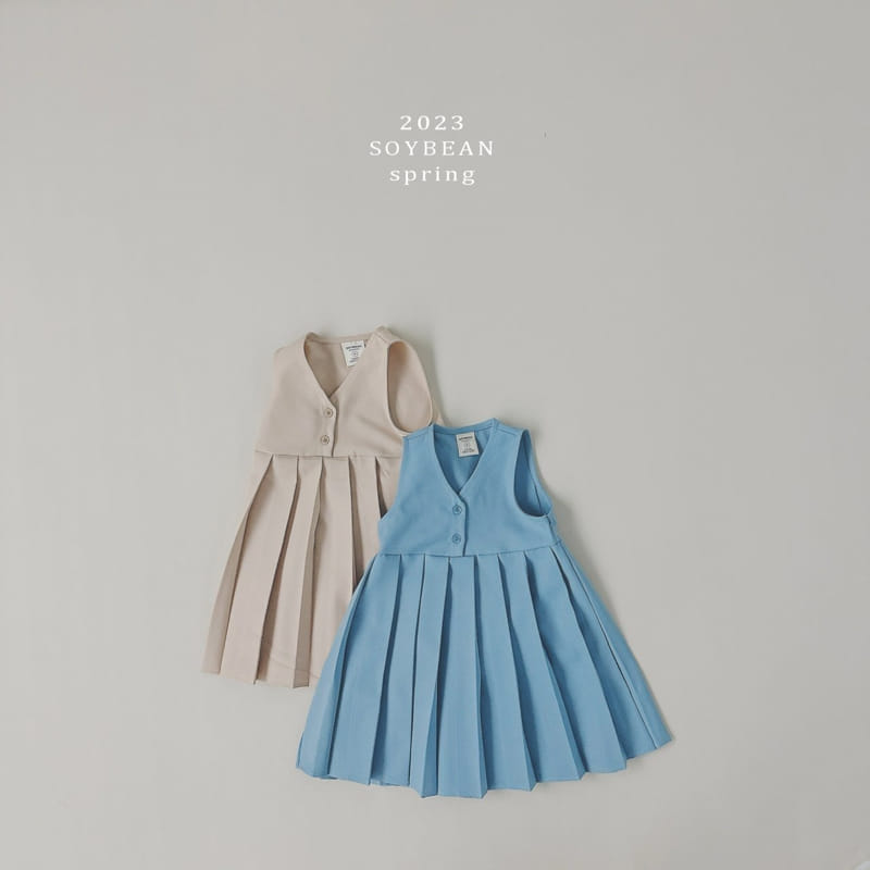 Soybean - Korean Children Fashion - #childrensboutique - School Wrinkle One-piece - 9