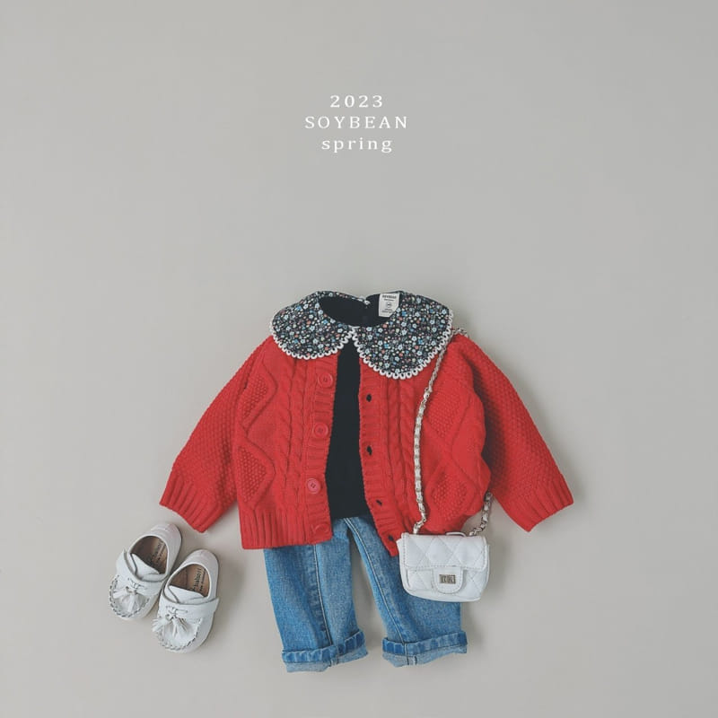 Soybean - Korean Children Fashion - #fashionkids - Flower Collar Sweatshirt - 7