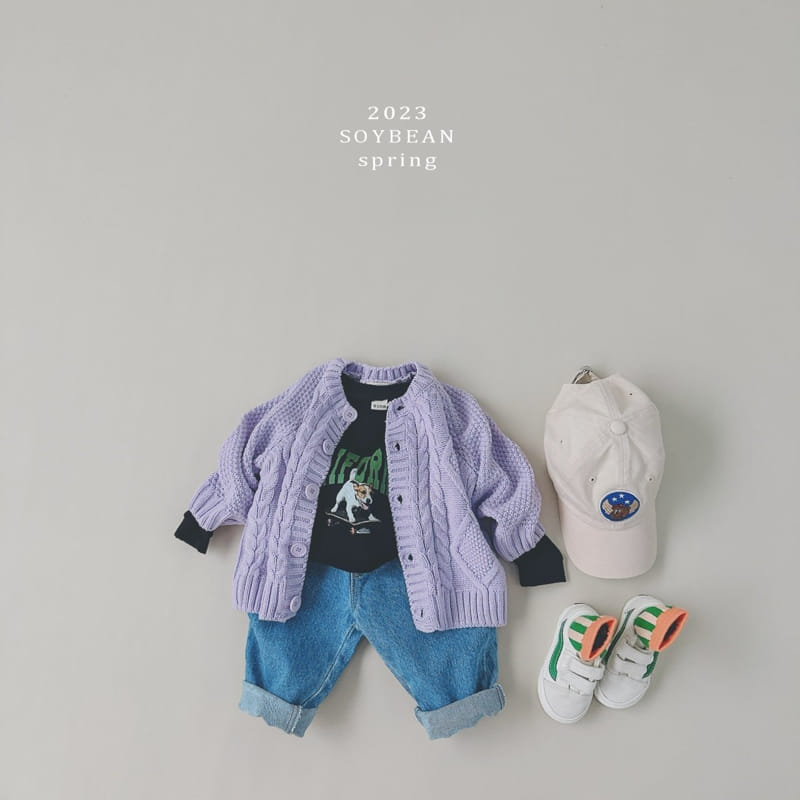 Soybean - Korean Children Fashion - #discoveringself - French Knit Cardigan - 4