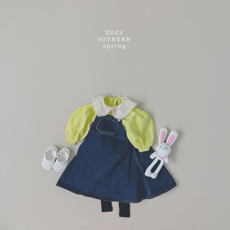 Soybean - Korean Children Fashion - #fashionkids - Denim Dungarees Skirt - 2